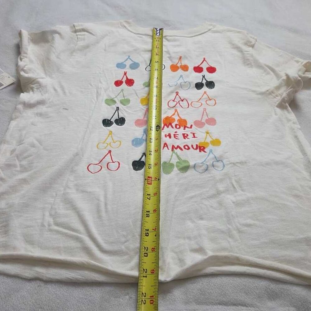 New S Anthropologie Maeve The Caitlin boxy tee: Jordan Nickson edition Mon Cheri - Picture 11 of 11